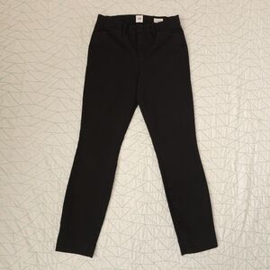 Gap Black Signature Skinny Ankle Khaki Chino Cotton Stretch Pants